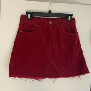 Distressed Corduroy skirt